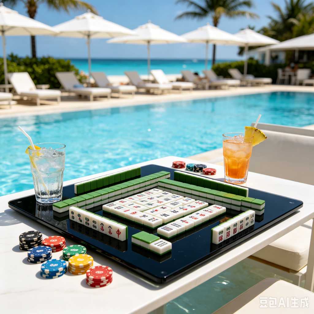 blue crystal mahjong set